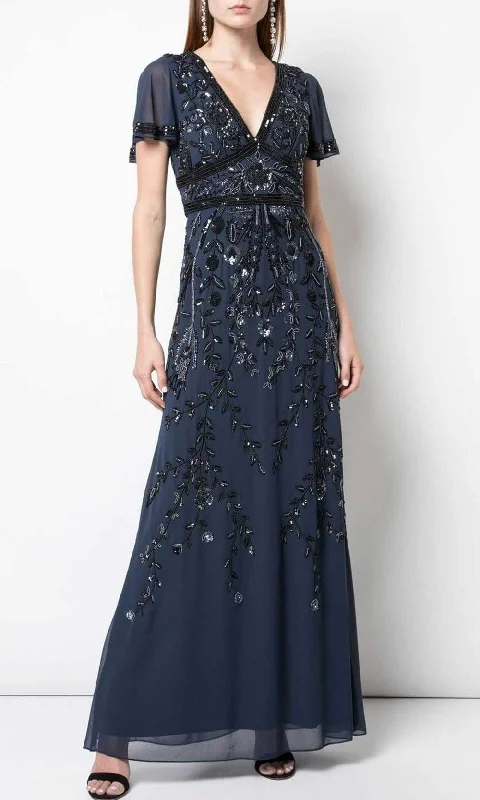 Weekend Flash Sale Aidan Mattox - MD1E202729 Flutter Sleeve Embellished Chiffon Dress Weekend Flash Sale Aidan Mattox - MD1E202729 Flutter Sleeve Embellished Chiffon Dress