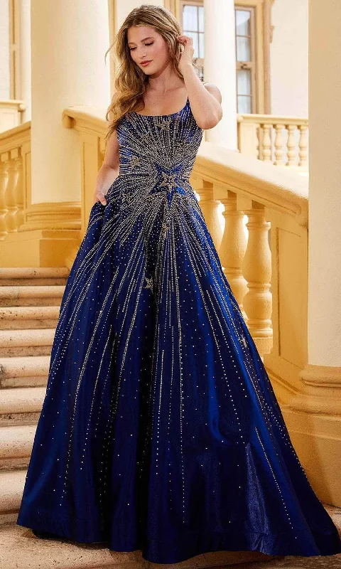 Price Cut Amarra 87172 - Embellished Scoop Neck Long Gown