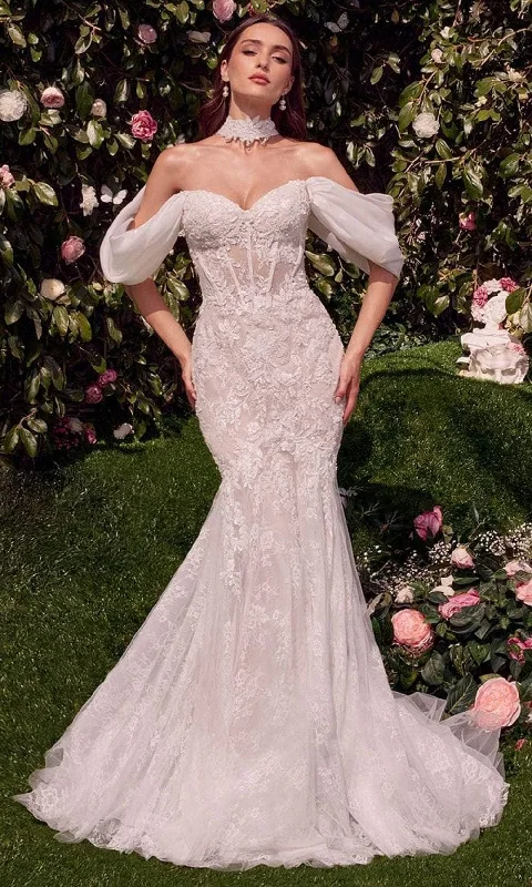 Must-Have Deals Andrea and Leo WL031 - Draped Shoulder Bridal Gown