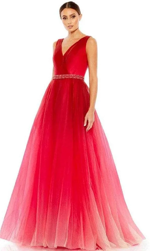 Final Markdown Mac Duggal 20378 - Sleeveless V-neck Long Gown