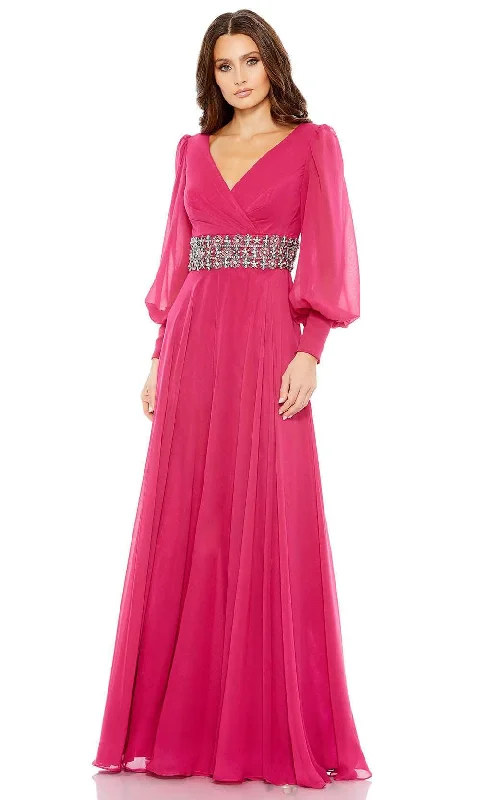 Best Deals Mac Duggal 79390 - Bishop Sleeve Flowy Evening Gown