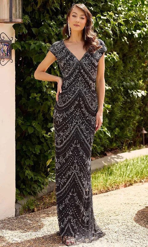 Buy Now Primavera Couture 13138 - V-Neck Beaded Evening Gown