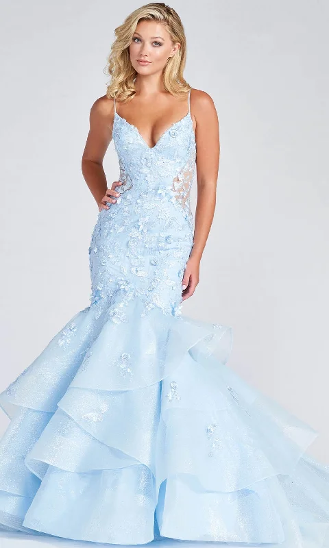 Limited Edition Ellie Wilde EW122055 - Sparkling Organza Embroidered Lace Formal Gown Limited Edition Ellie Wilde EW122055 - Sparkling Organza Embroidered Lace Formal Gown