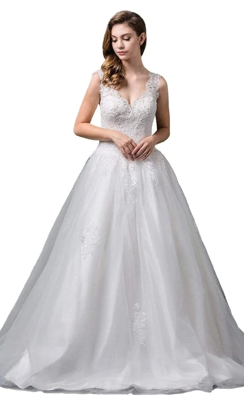 While Supplies Last Dancing Queen Bridal - Sleeveless Embroidered Bodice Long Ballgown 71 While Supplies Last Dancing Queen Bridal - Sleeveless Embroidered Bodice Long Ballgown 71
