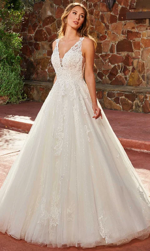 Mega Deal Rachel Allan M817 - Applique A-Line Bridal Gown