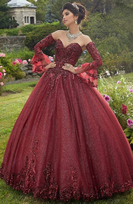 Mega Sale Vizcaya by Mori Lee - 60110 Strapless Patterned Sequin Bodice Ballgown