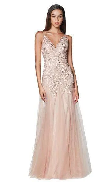 Early Bird Discount Cinderella Divine - Lace Appliqued Trumpet Evening Dress CJ503 Early Bird Discount Cinderella Divine - Lace Appliqued Trumpet Evening Dress CJ503