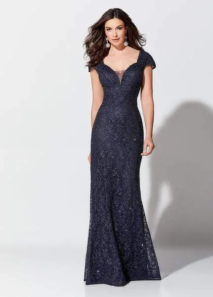 Discount Deals Ivonne D for Mon Cheri - Plunging Sweetheart Dress 119D59 - 1 pc Rose Gold In Size 8 Available