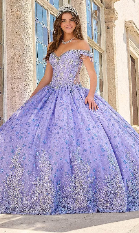 Limited Time Offer Amarra 54220 - Off-Shoulder Floral Pattern Ballgown