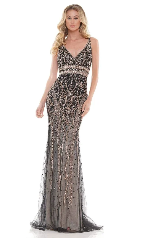 Instant Discount Colors Dress - 2730 Highly Embellished Evening Dress