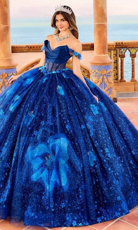 Major Savings Princesa by Ariana Vara PR30159 - Off-Shoulder Floral Prom Gown