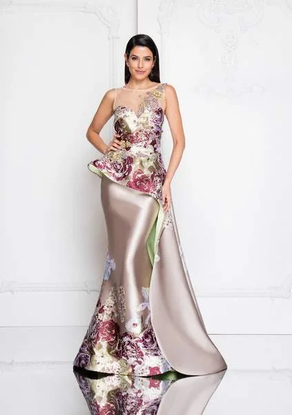 Lowest Price Terani Couture - Multi-Color Illusion Bateau Mermaid Dress 1811E6124