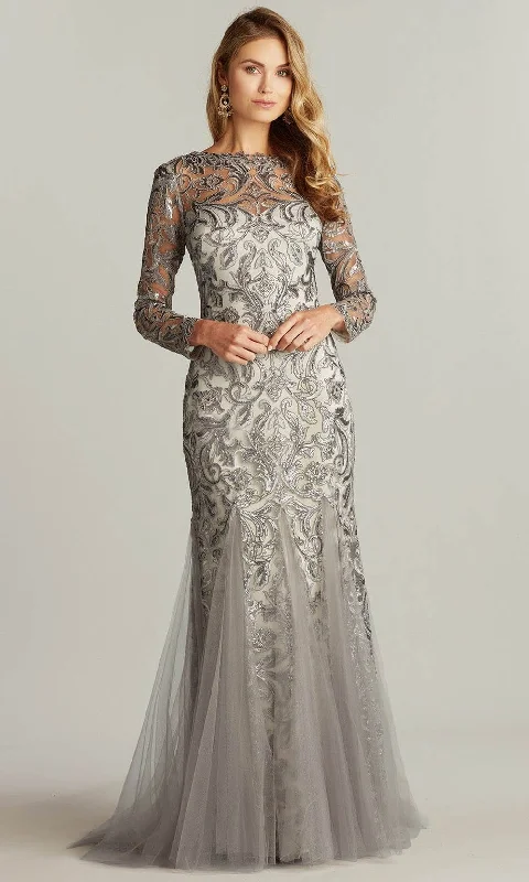 Stock Clearance Tadashi Shoji BTN22102L - Lippold Sequin-Embroidered Tulle Gown