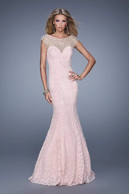 Great Deals La Femme - Embellished Illusion Bateau Mermaid Evening Dress 20905 - 1 pc Blush In Size 14 Available Great Deals La Femme - Embellished Illusion Bateau Mermaid Evening Dress 20905 - 1 pc Blush In Size 14 Available
