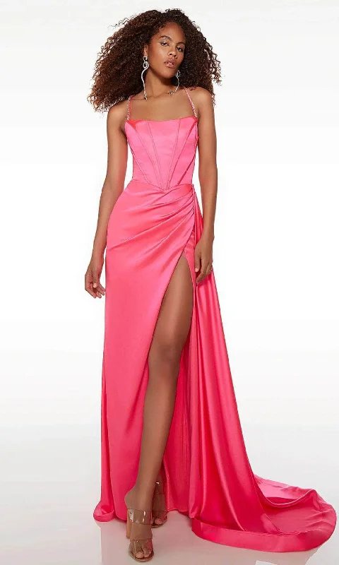 Don't Wait Alyce Paris 61522 - Beaded Strap Sheath Prom Gown