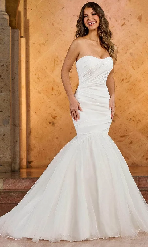 Discount Deals Rachel Allan RB2175 - Ruched Bodice Mermaid Bridal Gown