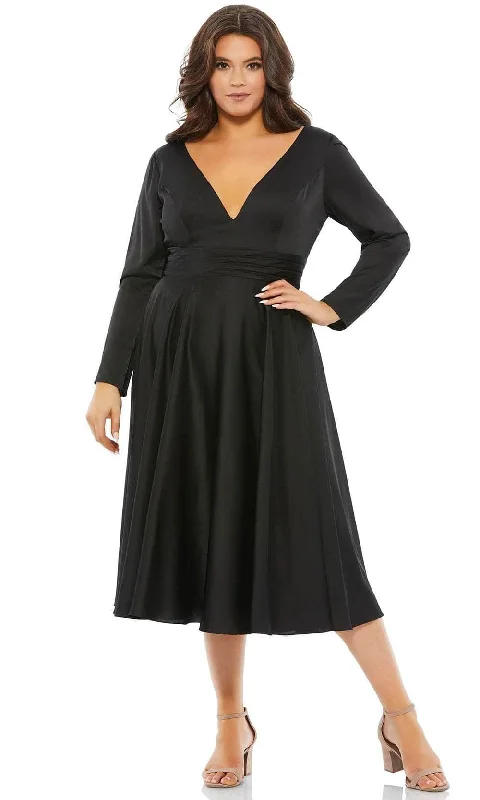 One-DAY Sale Mac Duggal 67907 - Long Sleeved Formal Dress
