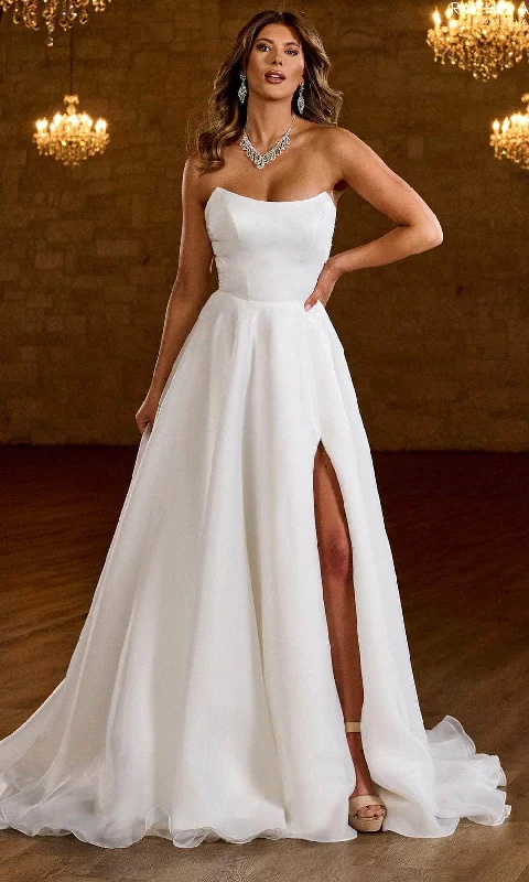 Amazing Deals Rachel Allan Bridal RB2190 - Strapless Embellished Wedding Gown