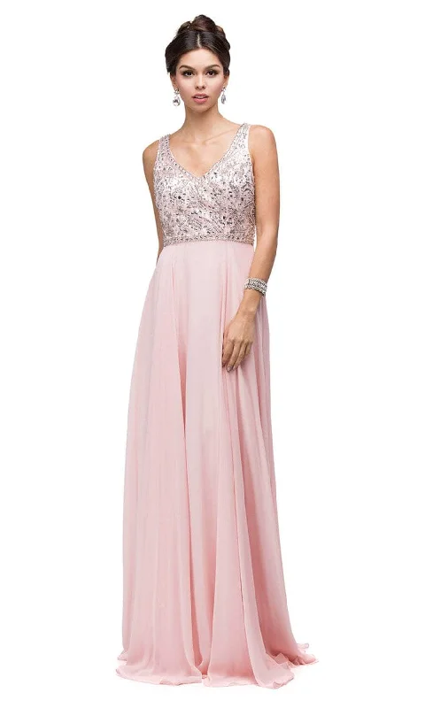 Clearance Event Dancing Queen 9589 - Crystal Bodice Long Gown