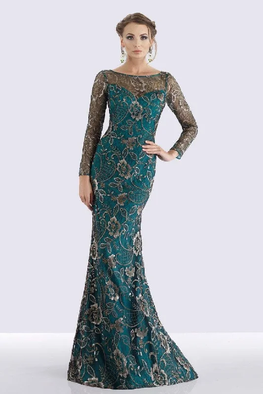 Great Deals Feriani Couture - Sequined Floral Long Sleeve Gown 18718 - 1 pc Navy in Size 12 Available Great Deals Feriani Couture - Sequined Floral Long Sleeve Gown 18718 - 1 pc Navy in Size 12 Available