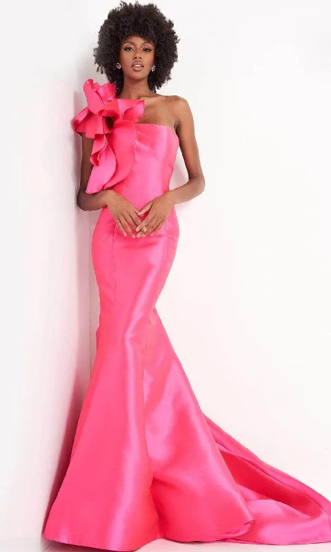 Huge Discounts JVN by Jovani - Asymmetric Mermaid Prom Gown JVN00650SC