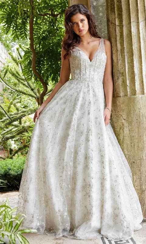Inventory Reduction Jovani Bridal JB06913 - Floral Corset Bridal Gown