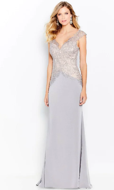 Weekend Deal Cameron Blake 120619W - Inverted Basque Formal Gown