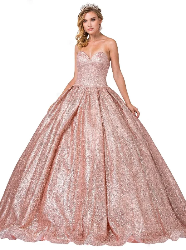 Price Blitz Dancing Queen - 1341 Strapless Sweetheart Bodice Glitter Ballgown