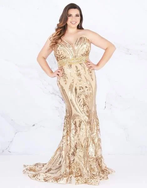 New Deals Mac Duggal Fabulouss - Bedazzled Trumpet Dress With Train 66828F