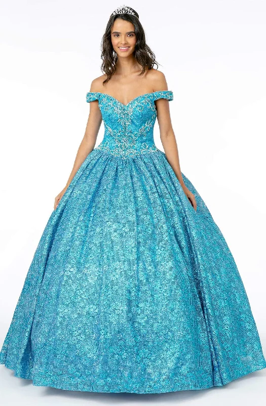 Limited Time Discount Elizabeth K - GL1821 Crystal Beaded Glitter Netting Quinceanera Dress Limited Time Discount Elizabeth K - GL1821 Crystal Beaded Glitter Netting Quinceanera Dress