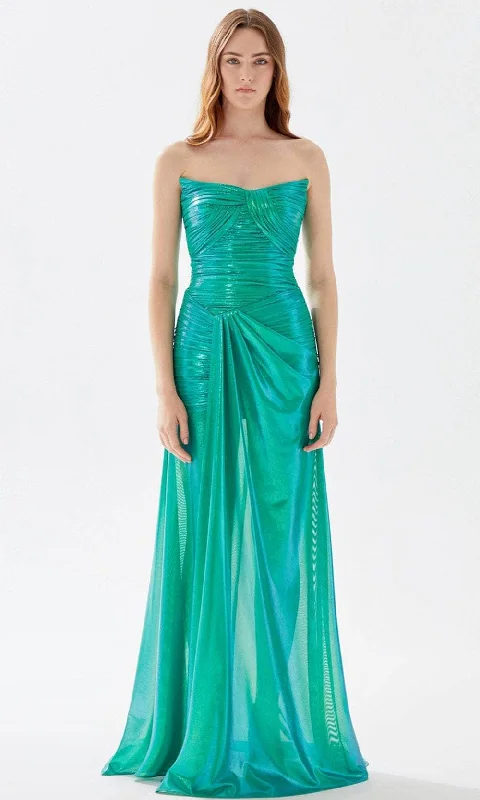 Daily Specials Tarik Ediz 52039 - Scoop Neck Sheath Prom Gown