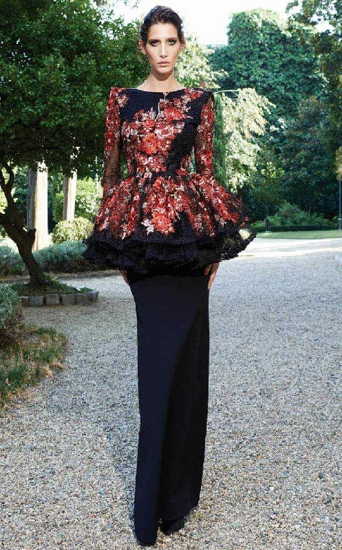 Fantastic Offers MNM Couture - Floral Lace Long Sleeve Sheath Dress N0125
