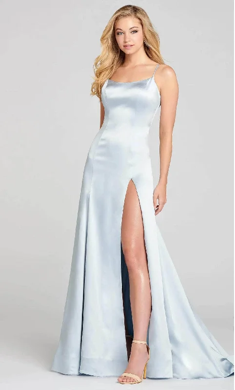 Special Discount Colette for Mon Cheri CL12125 - Scoop Neck Satin Prom Gown