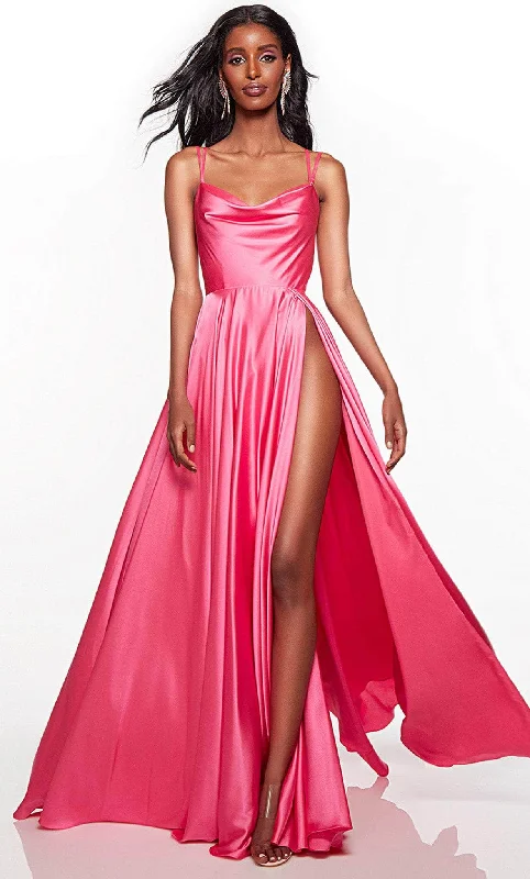 Loyalty Reward Alyce Paris 61462 - Cowl Satin Prom Dress
