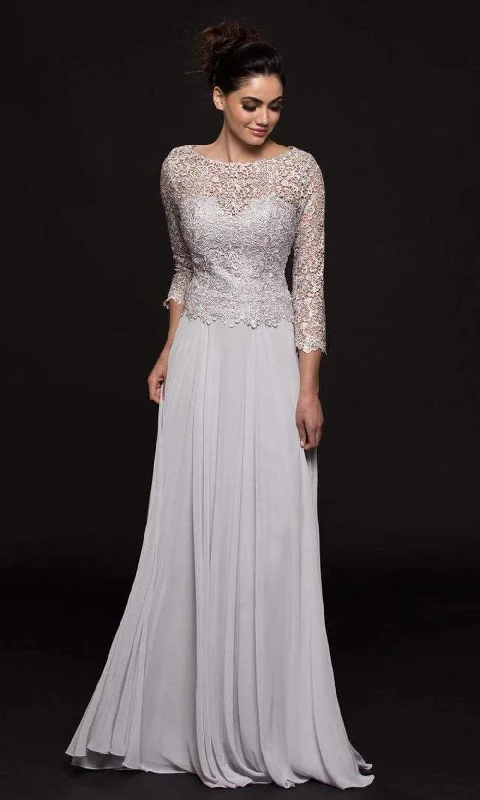 Huge Savings Marsoni by Colors - Embroidered Quarter Length Sleeves Dress M223