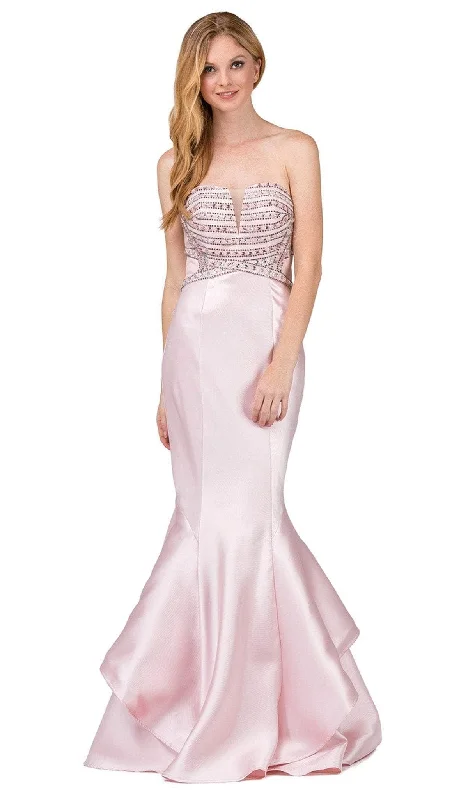 Doorbuster Deal Dancing Queen - Strapless Ruffled Mermaid Prom Dress 9917 - 1 pc Blush In Size L Available Doorbuster Deal Dancing Queen - Strapless Ruffled Mermaid Prom Dress 9917 - 1 pc Blush In Size L Available