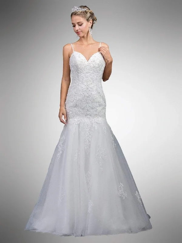 Super Sale Dancing Queen Bridal - 36 Beaded Sweetheart Trumpet Bridal Dress