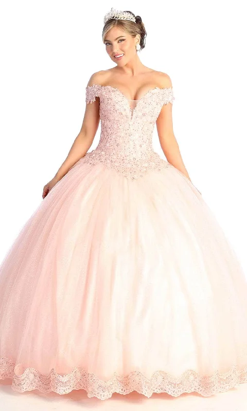 Special Savings May Queen LK175 - Embroidered Bodice A-line Gown