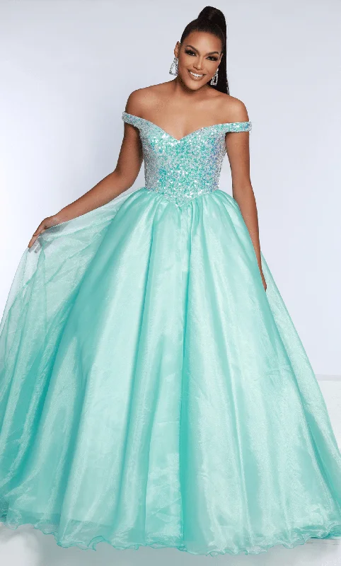 Time-Limited Offer Johnathan Kayne 2652 - Sequin Off Shoulder Ballgown
