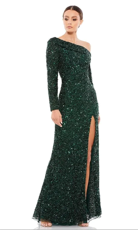 Factory Direct Sale Mac Duggal - 5449 Long Sleeve Sequin Sheath Gown