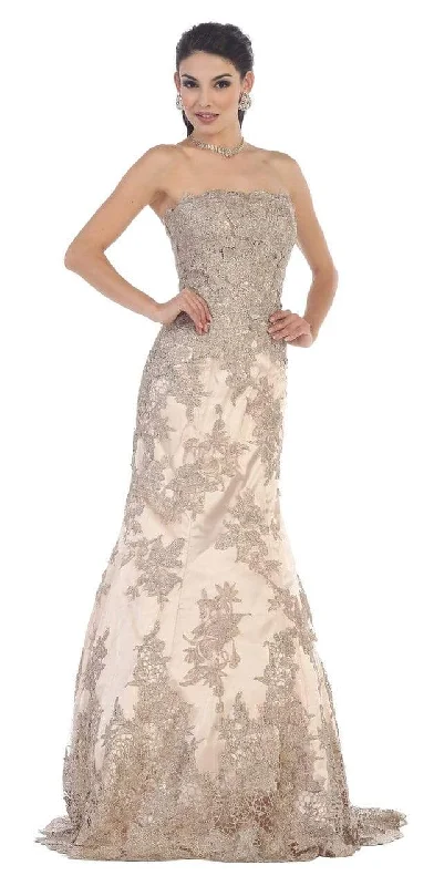 Fantastic Offers May Queen Bridal - RQ7468 Strapless Beaded Lace Applique Mermaid Dress Fantastic Offers May Queen Bridal - RQ7468 Strapless Beaded Lace Applique Mermaid Dress
