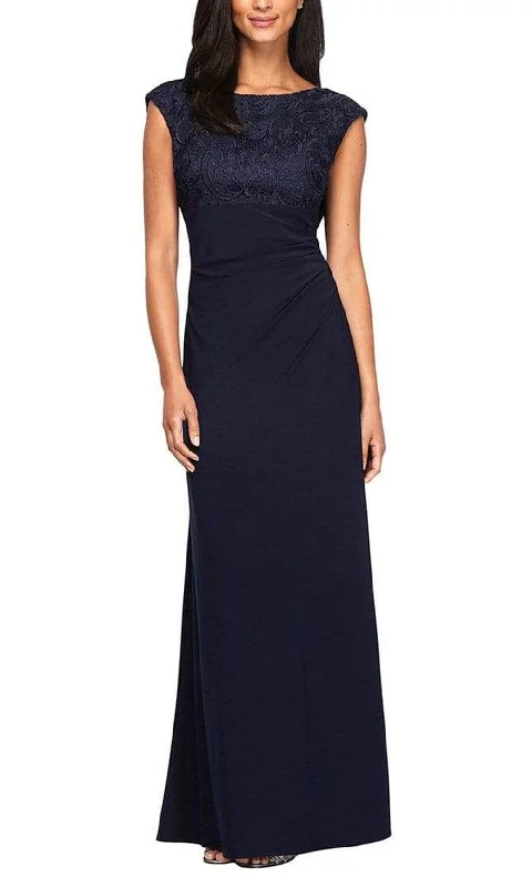Last Chance Alex Evenings - 1121585 Cap Sleeve Lace Flowy Dress