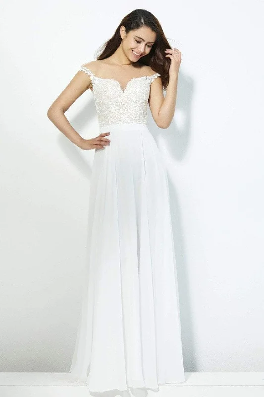Referral Discount Angela & Alison - 81124 Bead Embroidered Illusion Jewel A-line Dress Referral Discount Angela & Alison - 81124 Bead Embroidered Illusion Jewel A-line Dress