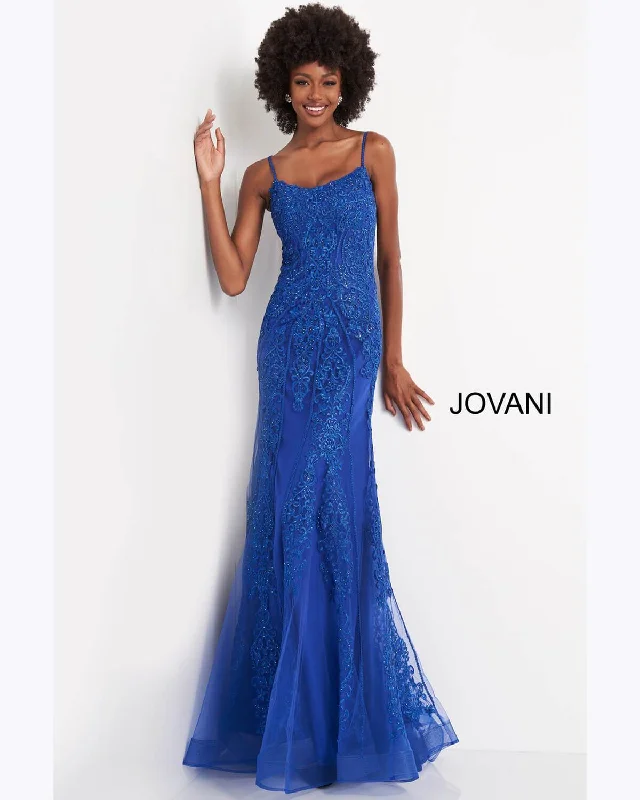 Price Rollback JVN by Jovani - Embroidered Lace Corset Mermaid Gown JVN02012SC