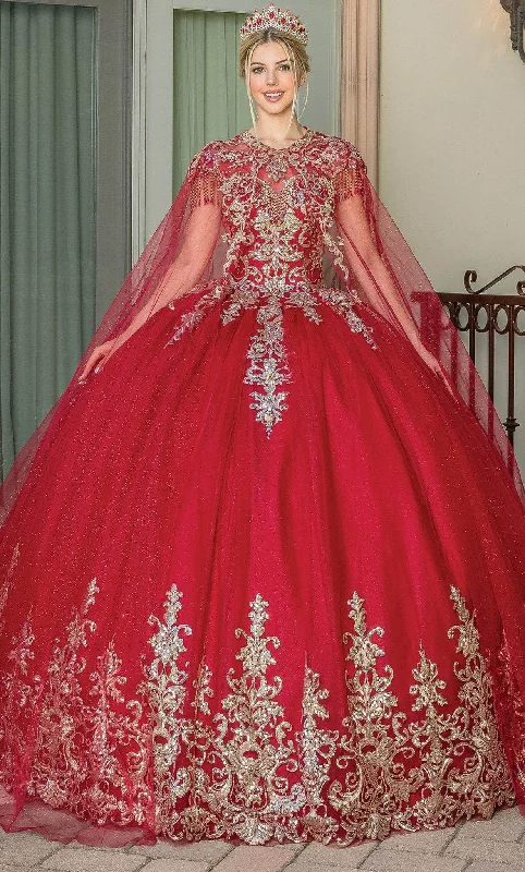 Limited Availability Dancing Queen 1708 - Illusion Bateau Embellished Ballgown