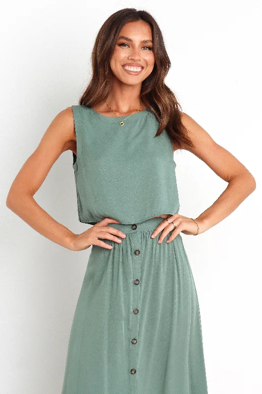 Early Bird Discount Ava Top - Green