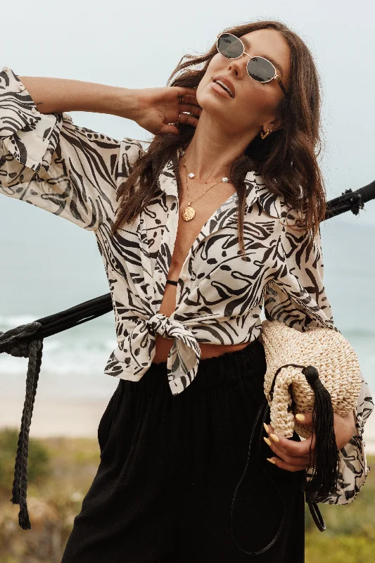 Price Drop Fleetwood Blouse - Santino Print
