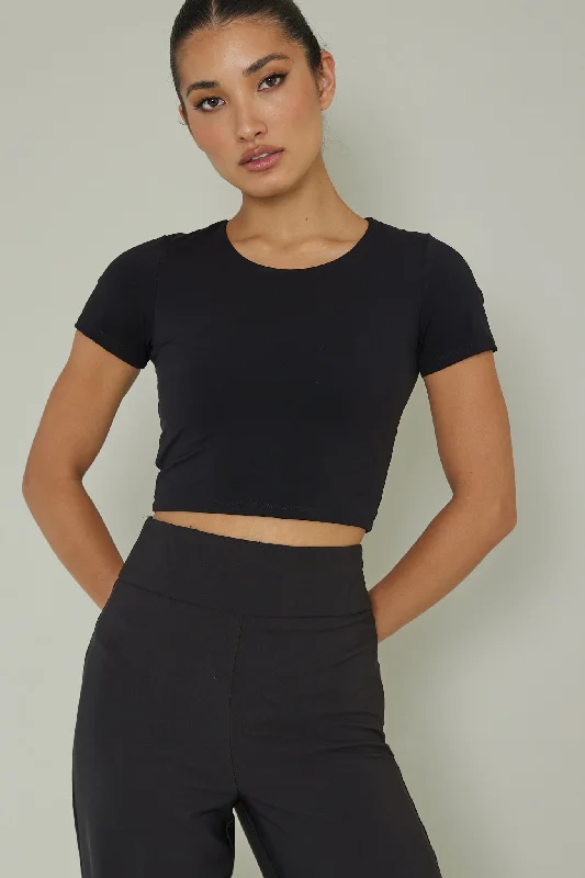 Weekend Special Grammercy Short Sleeve Top Black