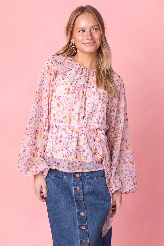 Huge Discounts Imogen Top in Blush - FINAL SALE