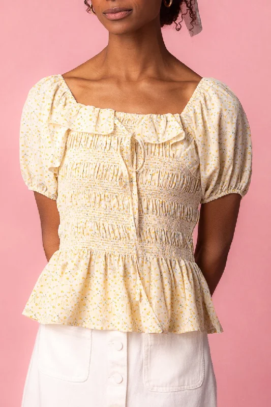 Today’s Deal Rae Top in Yellow - FINAL SALE